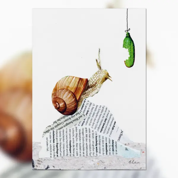 Die Schnecke - A5 Kunstdruck